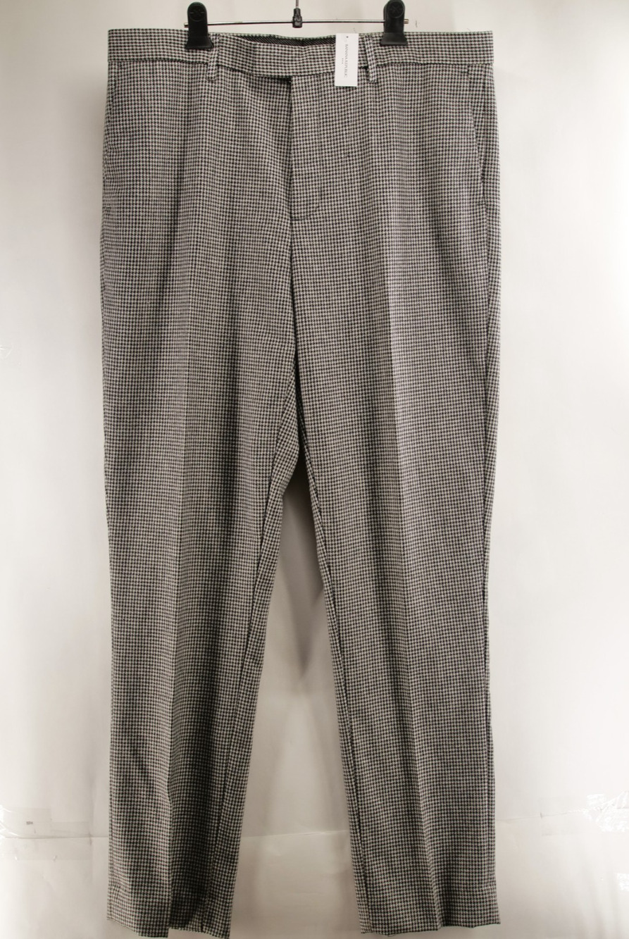 Banana Republic Pants Mens 36x34 NWT Wool Blend Tailored Fit Houndstooth Dress